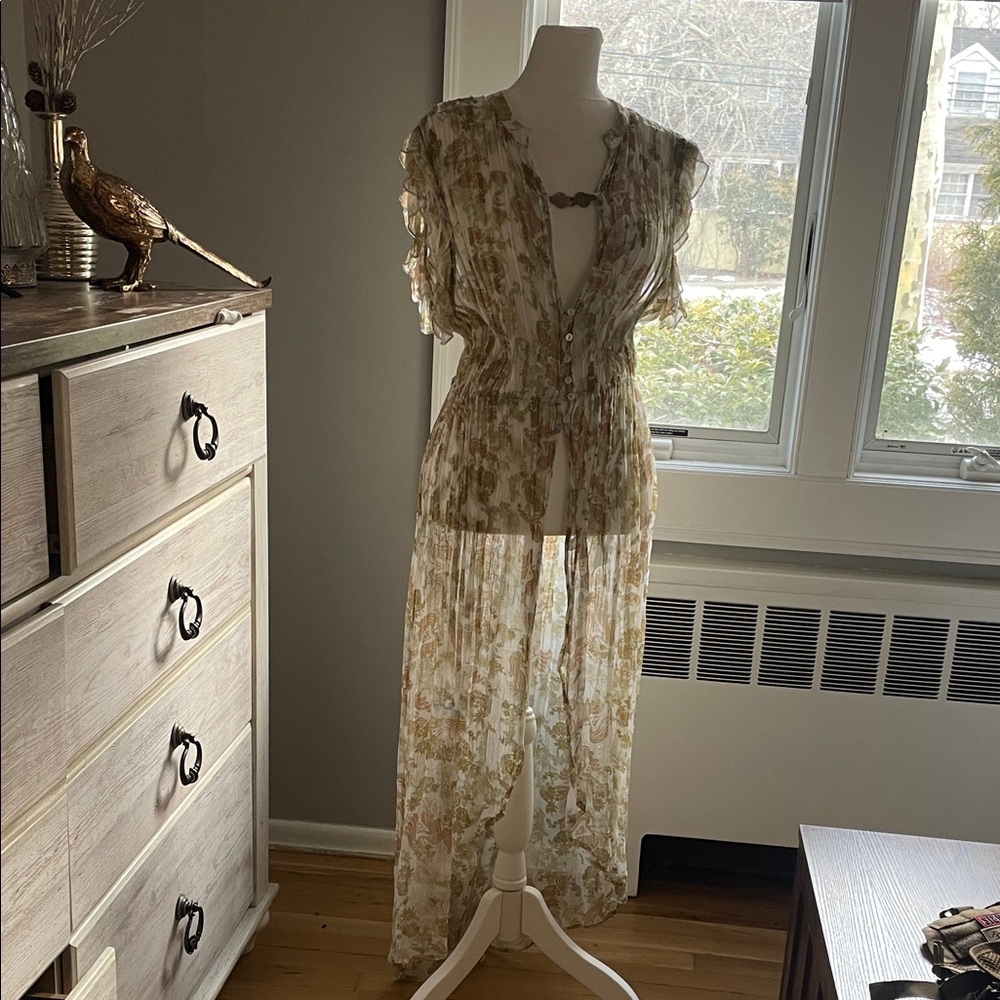 Floral Sheer Maxi Dress